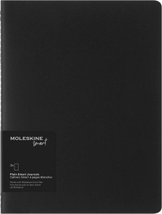 ZESTAW 2 ZESZYTÓW MOLESKINE SMART CAHIER  XL (19X25CM) W LINIE, CZARNY