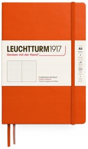 NOTATNIK LEUCHTTURM1917 MEDIUM (A5) POMARAŃCZOWY W KROPKI
