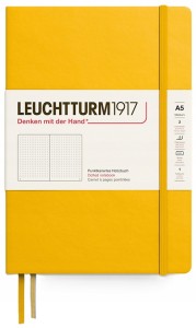 NOTATNIK LEUCHTTURM1917 MEDIUM (A5) ŻÓŁTY W KROPKI