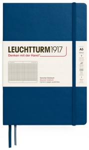NOTATNIK LEUCHTTURM1917 MEDIUM (A5) INDYGO W KRATKĘ