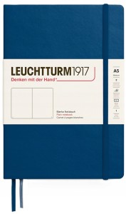 NOTATNIK LEUCHTTURM1917 MEDIUM (A5) MIĘKKA OPRAWA INDIGO GŁADKI