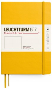 NOTATNIK LEUCHTTURM1917 MEDIUM (A5) TWARDA OPRAWA ŻÓŁTY GŁADKI