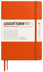 NOTATNIK LEUCHTTURM1917 MEDIUM (A5) POMARAŃCZOWY W LINIE