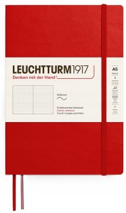 NOTATNIK LEUCHTTURM1917 MEDIUM (A5) CZERWONY W KROPKI
