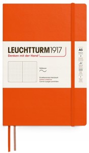 NOTATNIK LEUCHTTURM1917 MEDIUM (A5) POMARAŃCZOWY W KROPKI