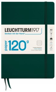 NOTATNIK LEUCHTTURM1917 EDYCJA 120 G MEDIUM FOREST GREEN  GŁADKI