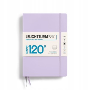 NOTATNIK LEUCHTTURM1917 EDYCJA 120 G MEDIUM LILIOWY (LILAC), W LINIĘ
