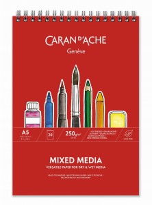 Blok Caran d'Ache Mixed Media A5 na spirali