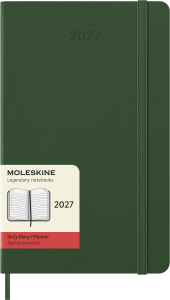 MOLESKINE kalendarz 2027 ZIELONY LARGE HARD DZIENNY (13x21)