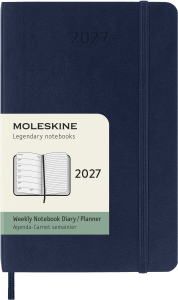 MOLESKINE kalendarz 2027 GRANATOWY POCKET WEEKLY SOFT TYGODNIOWY (9x14)