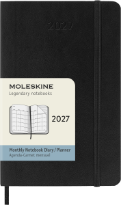 MOLESKINE kalendarz 2027 CZARNY POCKET SOFT MONTHLY (9x14)